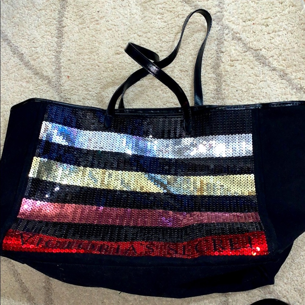 victoria’s secret sequined tote